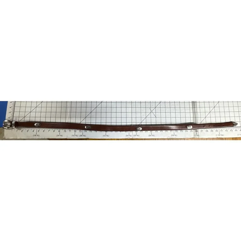 Vintage Brown Leather Silver Golf Club Embellished 1
